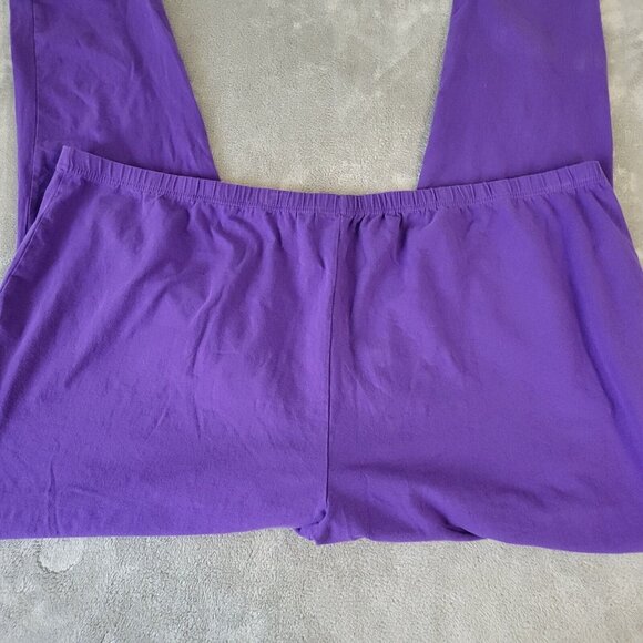 Woman Within Womens Pants 6X Plus Pull On Purple Comfort Waist sl29e - Picture 3 of 9